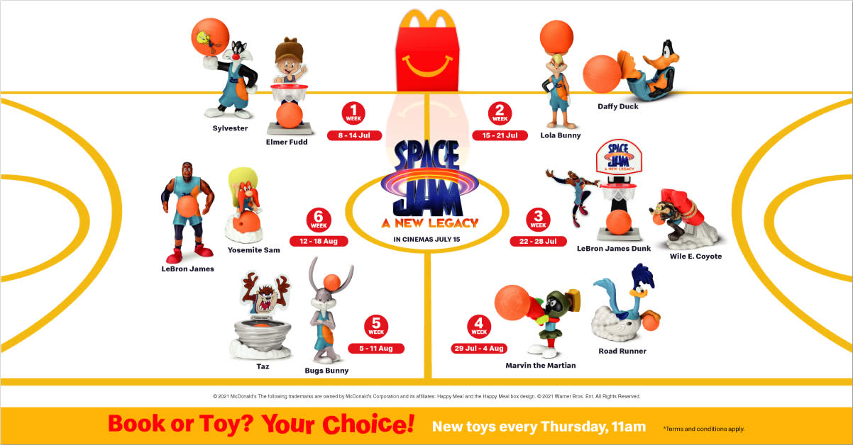 2021 McDONALD'S Space Jam New Legacy Lebron HAPPY MEAL TOYS Coyote 