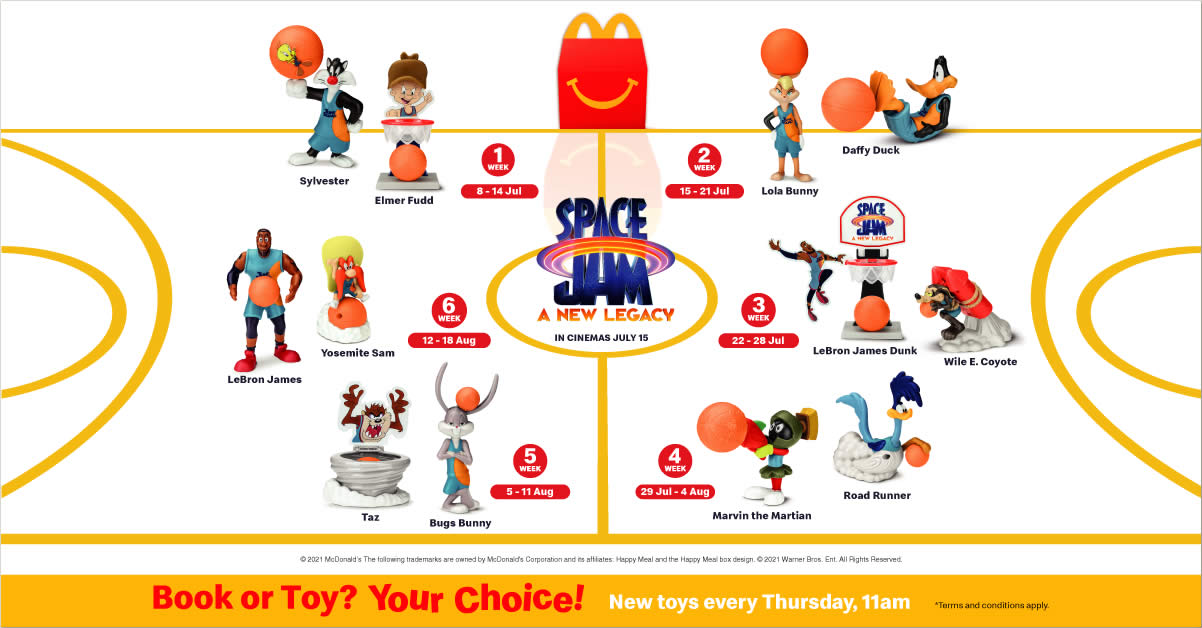 looney tunes mcdonalds toys 2021