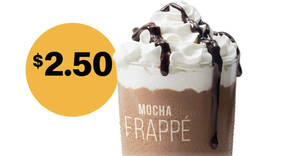 Featured image for (NOT Available) McDonald’s S’pore: $2.50 Frappe (Mocha or Caramel) deal with any purchase on 23 July 2021