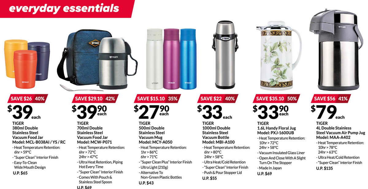 Featured image for Tiger Japan appliances up to 50% off offers at Fairprice Xtra till 4 Aug 2021