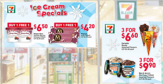 Featured image for 7-Eleven S'pore: 1-for-1 Magnum Ruby, Haagen-Dazs Summer Berries & Cream and other deals till 31 Aug 2021