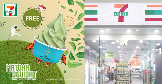 7-Eleven S’pore is giving away free Matcha Mr Softee (No purchase required) from 9 – 22 Aug 2021 - 1