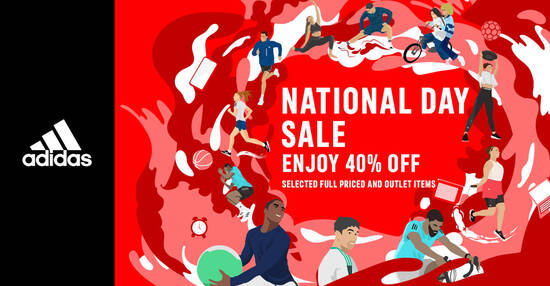 Featured image for Adidas S'pore is having a 40% off selected items online National Day sale till 9 August 2021