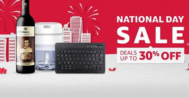 Featured image for Amazon SG's National Day Sale offers deals up to 30% off till 9 Aug 2021