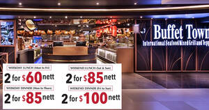 Featured image for (EXPIRED) Buffet Town is offering two pax buffet deal from $60 nett from 23 August 2021