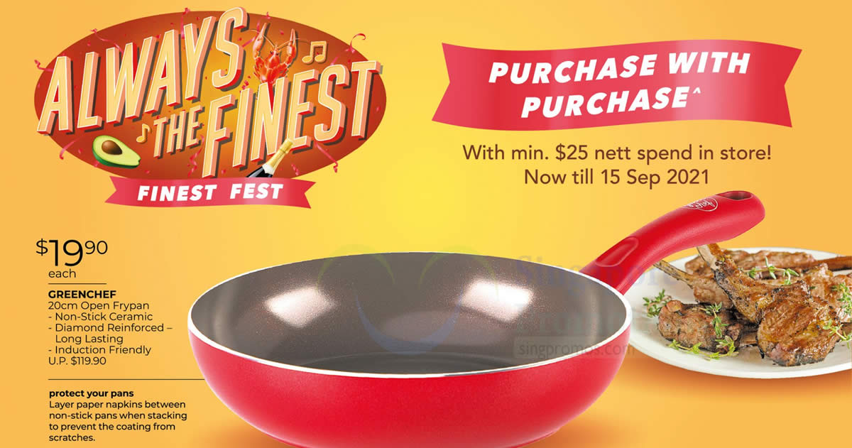 Featured image for Fairprice Finest: Spend & redeem Greenchef cookware at up to 70% off till 15 Sep 2021