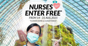 Featured image for (EXPIRED) Gardens by the Bay: Nurses enter for FREE from 14 – 31 Aug 2021