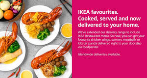 Featured image for IKEA Restaurant S’pore now delivers islandwide via Foodpanda from August 2021