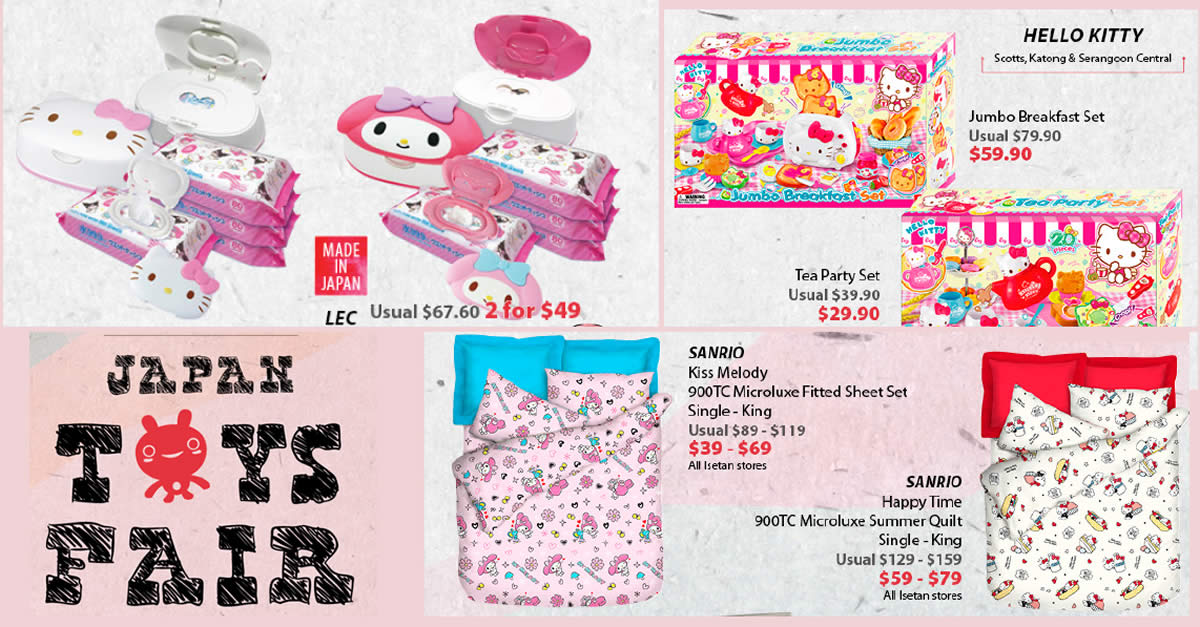 Featured image for Isetan Toys Fair has Hello Kitty, Takara Tomy, Sylvanian Familes at discounted prices till 9 Sep 2021