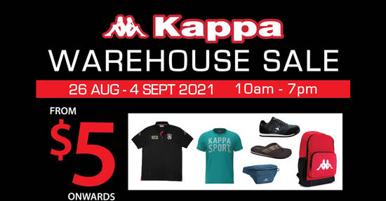 Featured image for Kappa Warehouse Sale Has Items Priced From $5 Onwards (26 Aug - 4 Sep 2021)