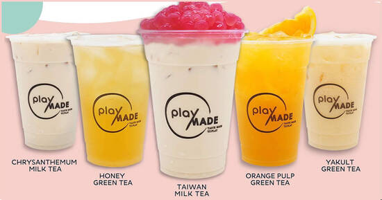 Featured image for Playmade by 丸作 is offering 1-for-1 selected beverages at Jurong Point from 23 - 25 Aug 2021