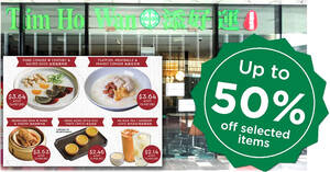 Featured image for Tim Ho Wan offering up to 50% off selected items at new Tampines 1 restaurant from 30 Aug – 1 Sep 2021