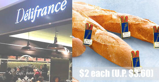 Delifrance S’pore is offering $2 Baguettes (usual price $3.60) in celebration of their 36th anniversary till 21 Sep 2021 - 1