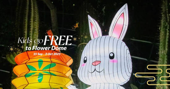 Featured image for Free entry for kids to Gardens by the Bay Flower Dome till 3 Oct 2021