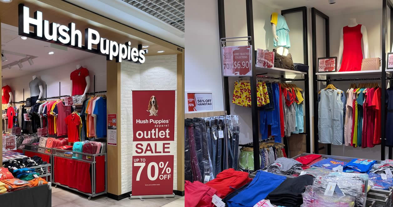 Hush Puppies Apparel moving out sale Parade till 19 Sep 2021