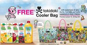Featured image for (EXPIRED) Free limited edition Tokidoki Cooler Bag with purchase of Marigold Peel Fresh juices till 30 Sep 2021