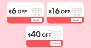 Featured image for (EXPIRED) Qoo10: Super Sale – grab $6, $16 & $40 cart coupons daily till 6 Oct 2021