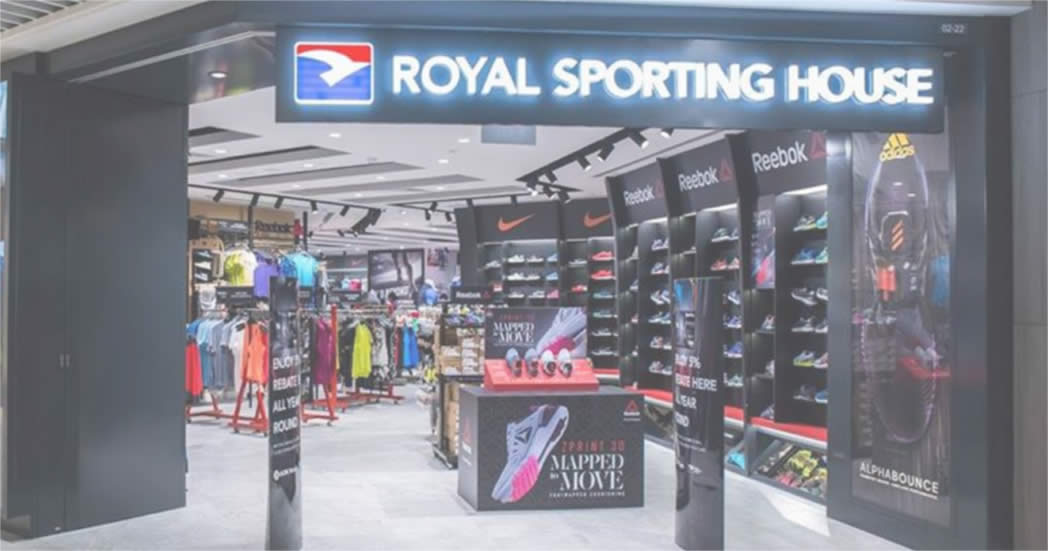 Featured image for Royal Sporting House: 20% off regular-priced apparel and footwear storewide till 12 Sep 2021