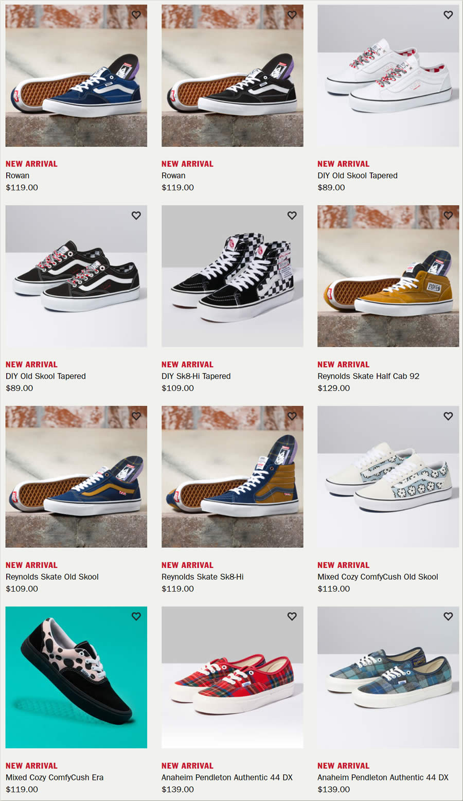 vans sneakers singapore