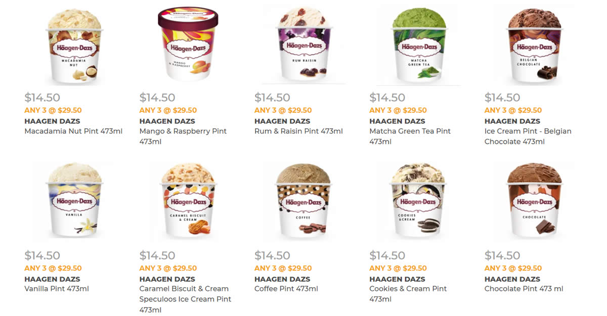 Featured image for Cold Storage: Grab Haagen-Dazs ice cream tubs at 3-for-$29.50 (U.P. $43.50) and more till 20 Oct 2021