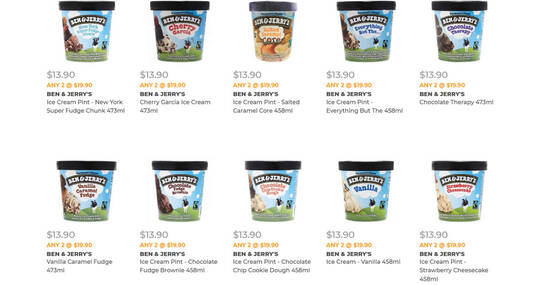 Featured image for Cold Storage is selling Ben & Jerry's ice cream pints at 2-for-$19.90 (U.P. $27.80) till 13 Oct 2021
