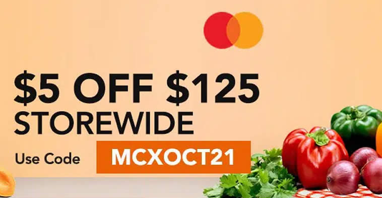 Featured image for Fairprice Online: Get $5 off with minimum nett spend of $125 storewide with Mastercard payments till 20 Oct 2021