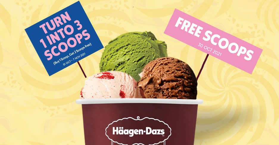 Featured image for Haagen-Dazs is giving away free scoops of ice-cream at the new Waterway Point outlet on 30 Oct 2021