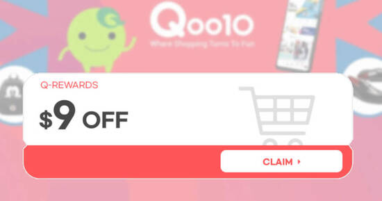 Qoo10: Grab free $9 cart coupons (usable with min spend $60) till 31 Oct 2021 - 1