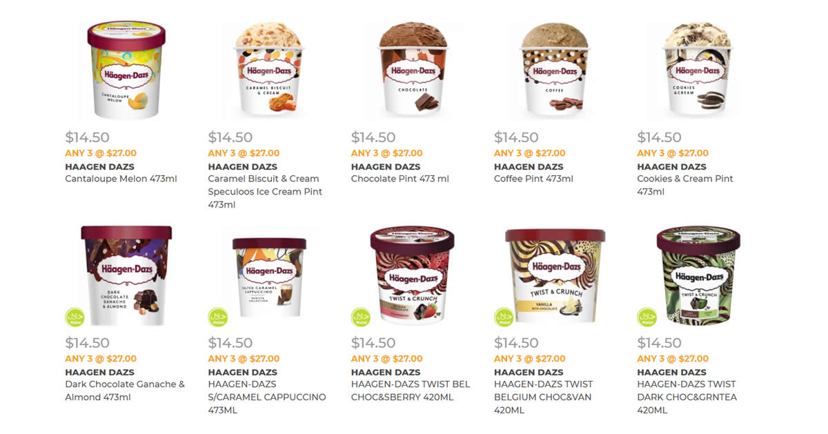 Featured image for Cold Storage: Grab Haagen-Dazs ice cream tubs at 3-for-$27 (U.P. $43.50) and more till 17 Nov 2021