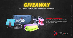 Featured image for (EXPIRED) FREE Sports Pack for every household in Singapore!