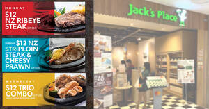 Featured image for Jack’s Place is offering $12 dine-in deals from Mondays to Wednesdays (From 1 Nov 2021)