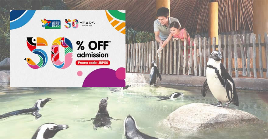 Featured image for Jurong Bird Park is offering 50% off admission tickets for local residents till 31 Dec 2021