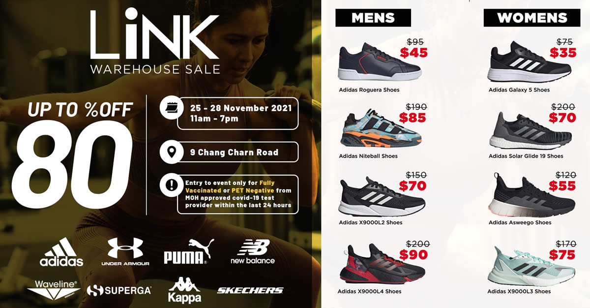 Featured image for Redhill warehouse sale has Adidas, Nike, Puma and more at up to 80% off from 25 - 28 Nov 2021