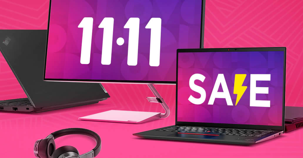 Featured image for Lenovo S'pore 11.11 Shopping Festival offers savings of up to 55% off till 21 Nov 2021