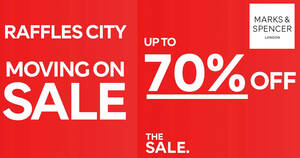Featured image for Marks and Spencer moving on sale at Raffles City till 31 Dec 2021