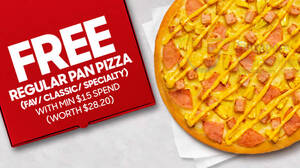 Featured image for Pizza Hut Delivery: Get a free Regular Pizza (Classic / Favourite / Specialty) with this promo code valid till 4 Feb 2022
