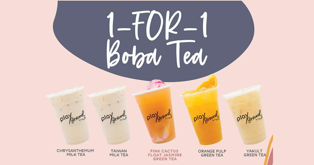 Playmade by 丸作 is offering 1-for-1 Boba Tea at AMK Hub from 7