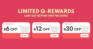 Featured image for Qoo10: 11.11 Double Surprise Sale – $6, $12 & $30 cart coupons till 13 Nov 2021
