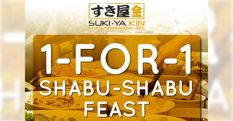 Featured image for 1-for-1 Shabu-Shabu Feast at Suki-Ya KIN VivoCity from 8 - 11 Nov 2021