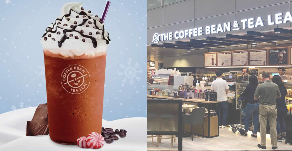 Featured image for Coffee Bean S'pore brings back Peppermint Mocha Ice Blended topped with Valrhona Chocolate Pearls from 18 Nov