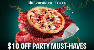 Featured image for Deliveroo: Enjoy $10 off min. spend $50 from fan favourite brands Cedele, Carl’s Jr, Pastamania & more till 10 Dec 2021