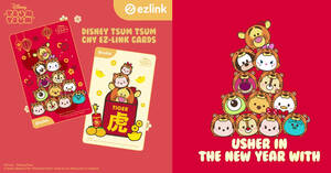 Featured image for EZ-Link releasing new Disney Tsum Tsum CNY EZ-Link cards from 17 Dec 2021