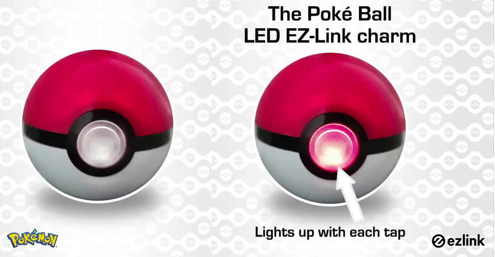 Featured image for EZ-Link releases new Poké Ball LED EZ-Link charm from 8 Dec, lights up a bright red with every tap