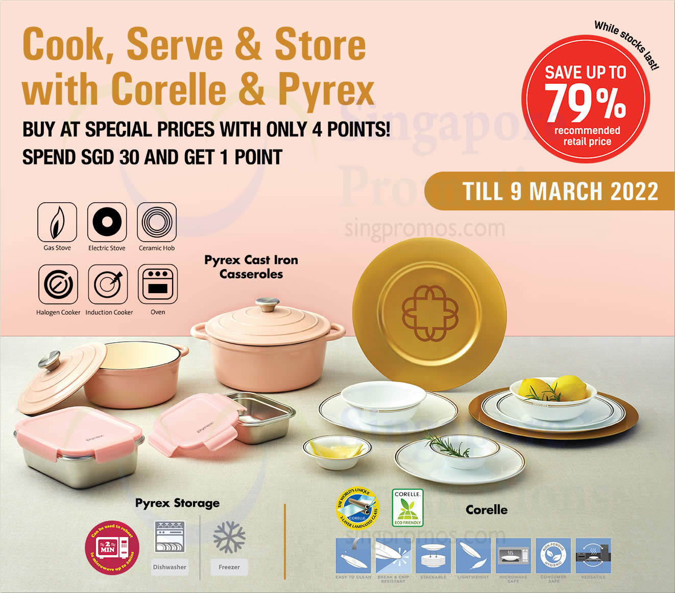 Fairprice Spend & redeem exclusive Corelle & Pyrex collection at up to
