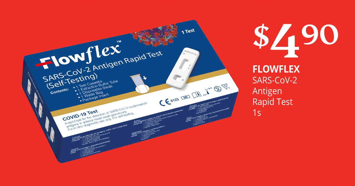 4.90 HSAapproved ART test kits called Flowflex now available at Unity