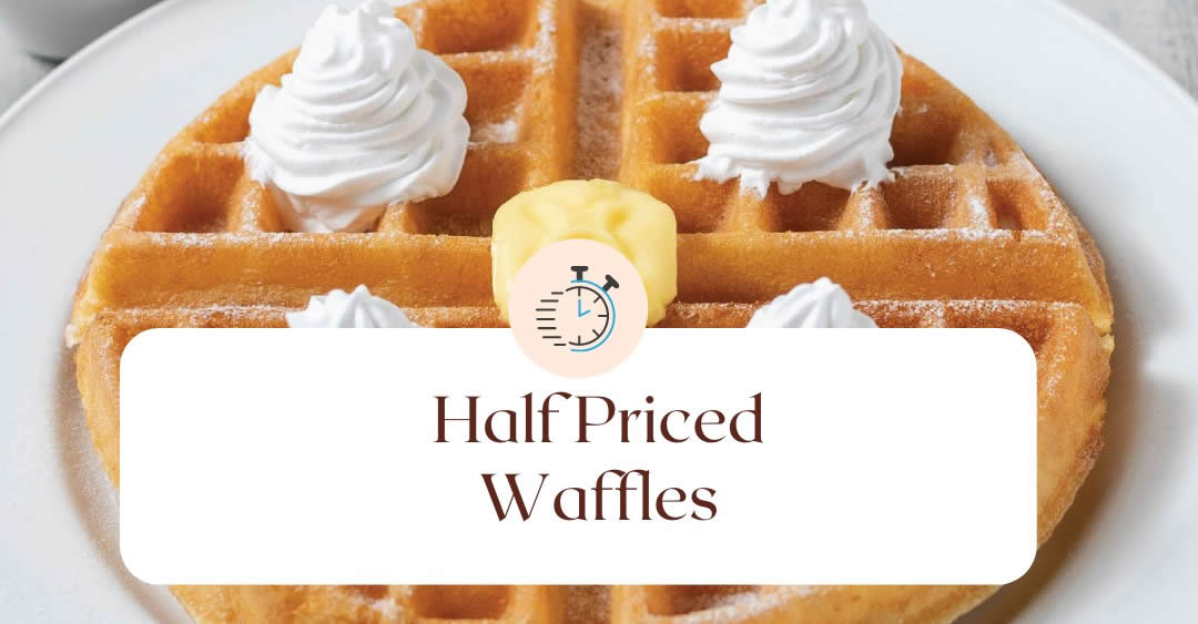 Featured image for Geláre: Half Priced waffles for dine-in only every Tuesday