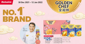 Featured image for Golden Chef Abalone and other CNY offers at Fairprice till 12 Jan 2022