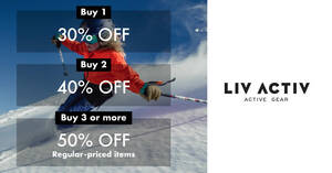 Featured image for LIV ACTIV is offering 30% – 50% off The North Face, Patagonia and more till 30 Dec 2021