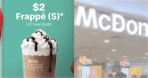 Featured image for (EXPIRED) McDonald’s S’pore is offering $2 Frappe (Mocha or Caramel) with any purchase on Friday, 10 Dec 2021