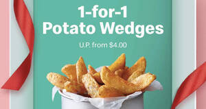 Featured image for McDonald’s S’pore 1-for-1 Potato Wedges deal on 12 Dec means you pay only $2 each (usual $4)